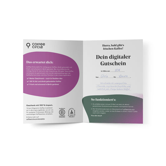 dev - Digitaler Geschenkgutschein