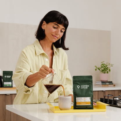 Buna Dimaa Kaffee, bio, dunkler Filterkaffee aus äthiopischen, kolumbianischen und peruanischen Arabica-Bohnen