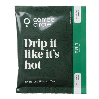 Green Coffee Circle Drip Bags, Sorte Limu – perfekt für unterwegs: Tropfen Sie ihn, als wäre er heiß.